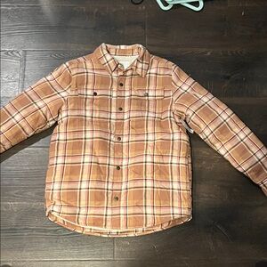 Plaid shacket size xl for girls